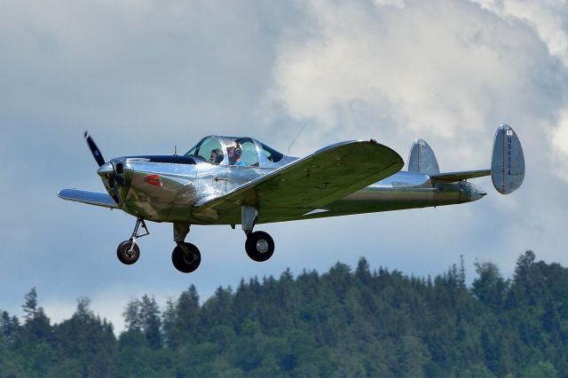 ERCO Ercoupe (N94804) - ERCO Ercoupe 415 E, a rare bird in europe. Here seen in Thun (06-02-2018)