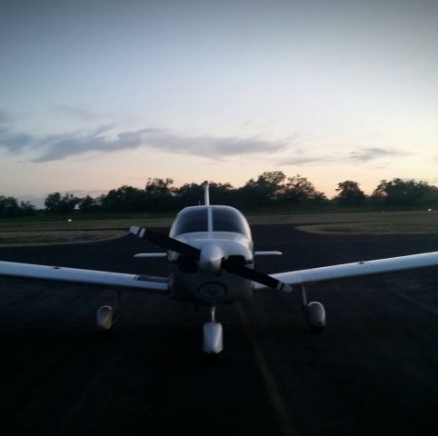 Piper Cherokee (N7246J) - Prepping for night time cross country flight into DFW Class Bravo!