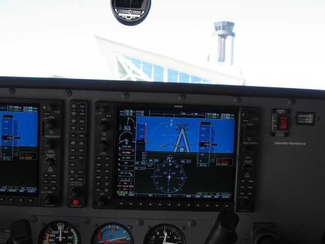 Cessna 206 Stationair (N50603) - Synthetic Vision Showing RDU Control Tower