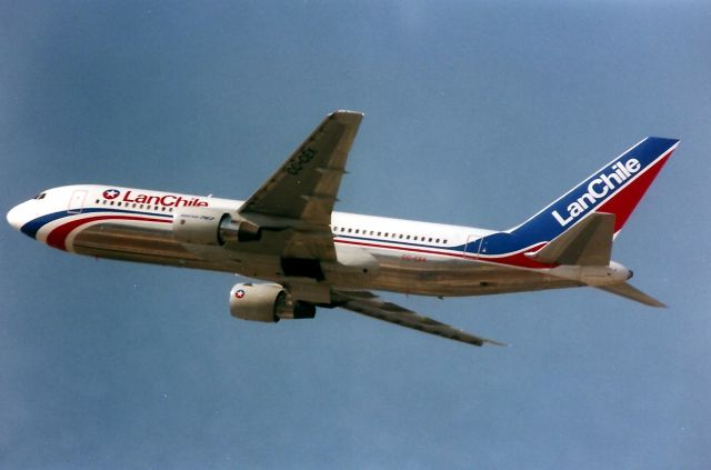 BOEING 767-200 (CC-CEX) - KLAX - new B762 departing LAX in 1991 or 1992.