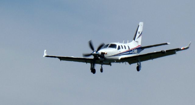 Daher-Socata TBM-900 (C-FRWD) - On short final is this 2017 Daher-Socata TBM-930 in the Summer of 2023.