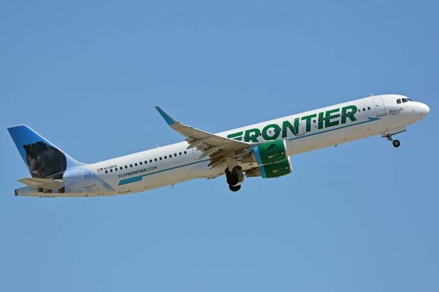 Airbus A321 (N719FR) - Frontier Airbus A321-211 N719FR Midnight the Wolf at Phoenix Sky Harbor on July 2, 2018. 