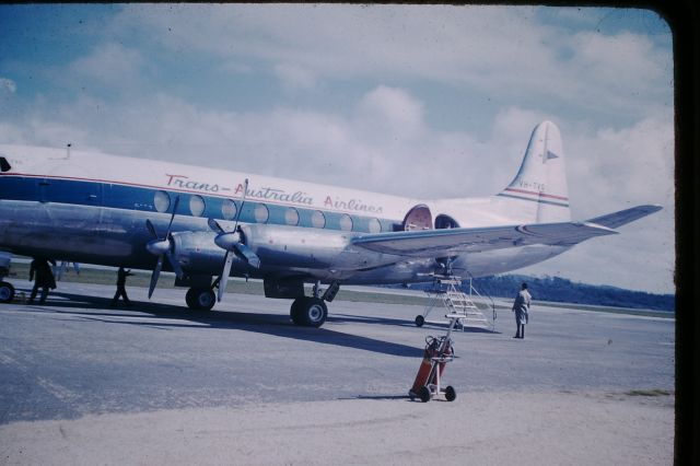 VICKERS Viscount (VH-TVG) - TAA Viscount at Wynyard, circa 1962