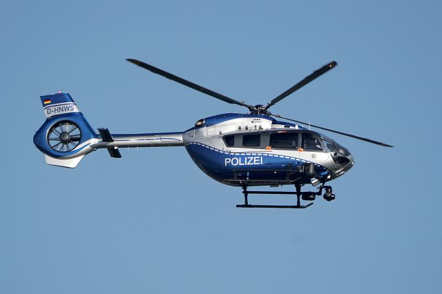 KAWASAKI EC-145 (D-HNWS) - after take off at DUS/EDDL 11. Oct 2021