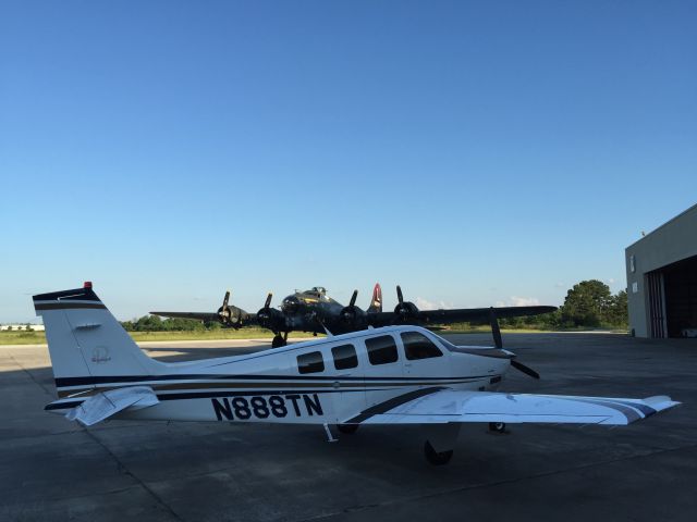 Beechcraft Bonanza (36) (N888TN) - Two birds. Two missions. Both beauties.