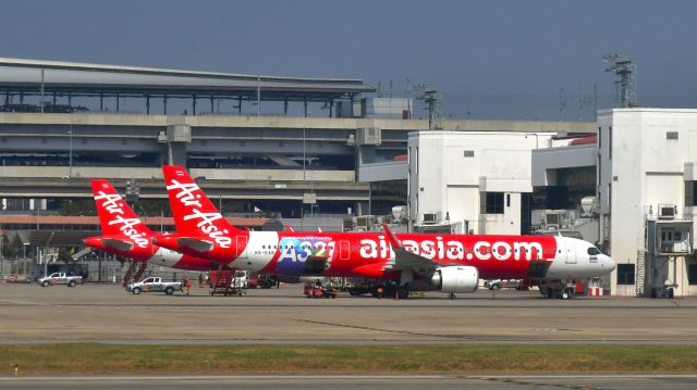 Airbus A321neo (HS-EAB) - AirAsia Airbus A321-251NX HS-EAB in Bangkok Don Mueang 