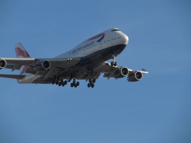 Boeing 747-400 — - British airways 747-400 landing at Chicago oh hare in late November 