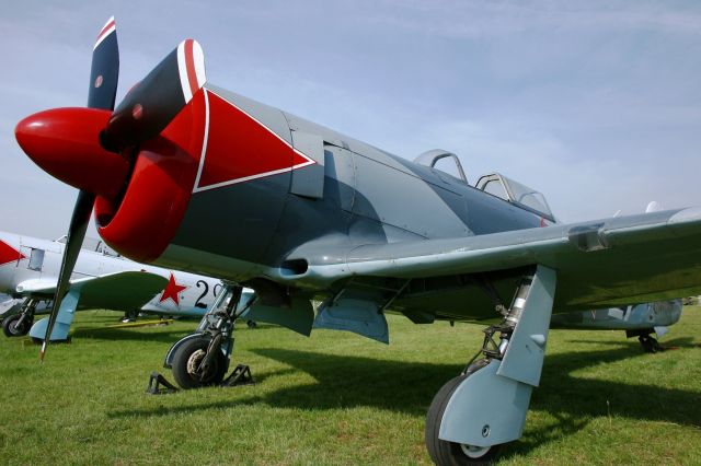 F-AZNN — - Yakovlev Yak 11, La Ferté-Alais Airfield (LFFQ) Air Show (Le Temps Des Hélices) in may 2012