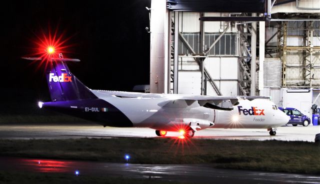 EI-GUL — - FedEx atr72-600f ei-gul arriving in shannon from toulouse 17/12/20.