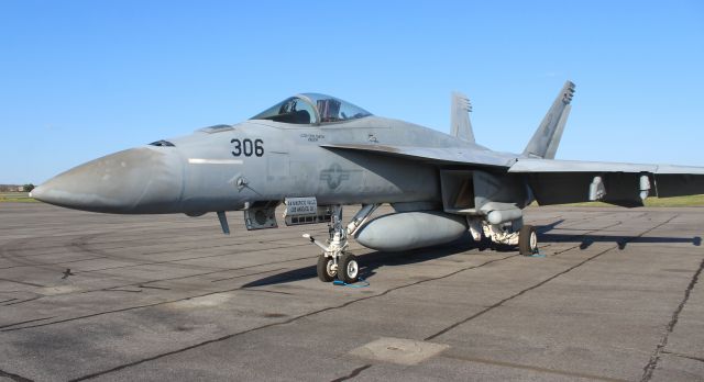 USN166956 — - A Boeing F/A-18E Super Hornet on the ramp at Carl T. Jones Field, Huntsville International Airport, AL - March 20, 2021.