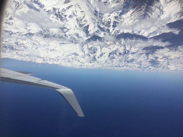 — — - Flying over Andes