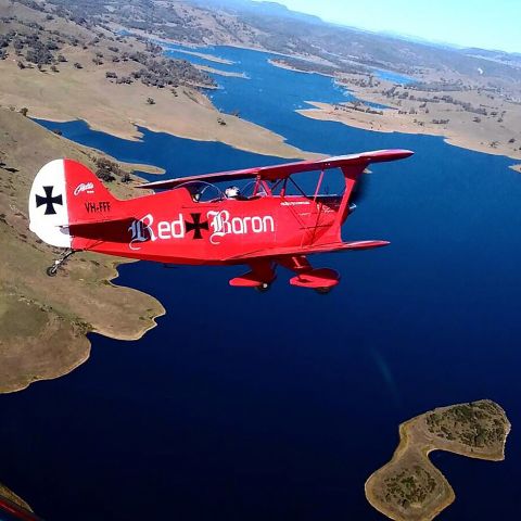 PITTS Special (S-2) (VH-FFF) - Pitts Vh-FFF on a flight over Mudgee, NSW, Australia