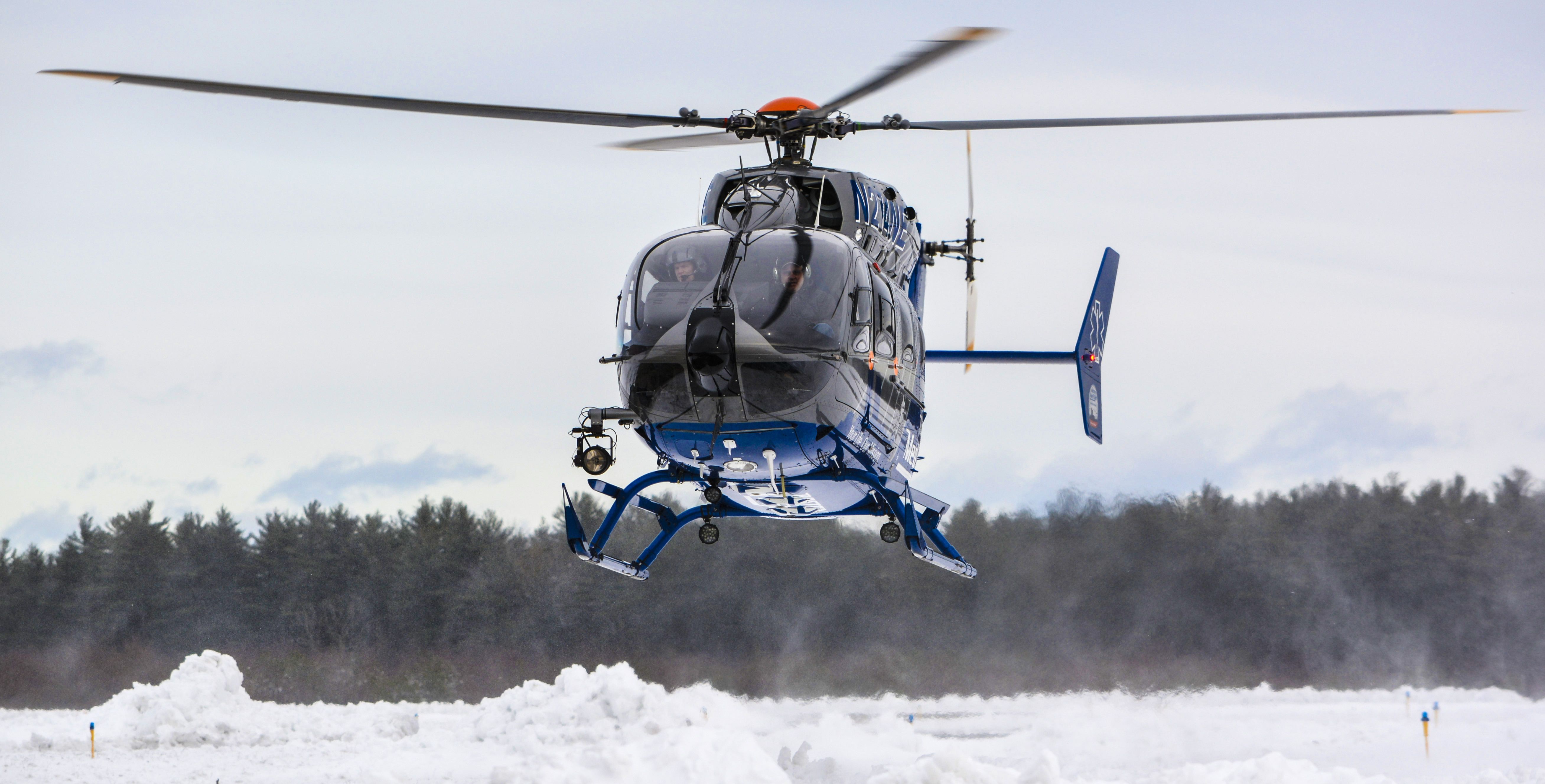 KAWASAKI EC-145 (N274NE) - Boston Med Flight returning from another mission