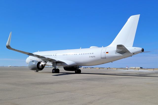 D-ALFU — - Comlux A32N BBJ getting ready to ferry out to STT
