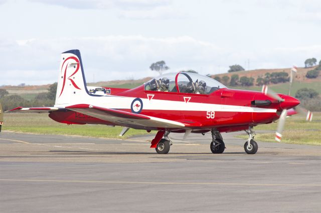 HAWKER DE HAVILLAND PC-9 (A23058) - RAAF (A23-058) Pilatus PC-9A taxiing at Wagga Wagga Airport.