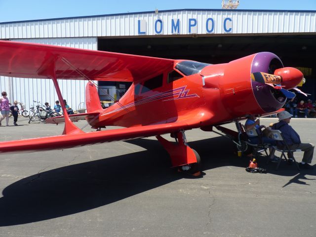 Beechcraft Staggerwing — - A Beechcraft Model 17 Staggerwing on display at the Lompoc Piper Cub Fly-in, 2015.