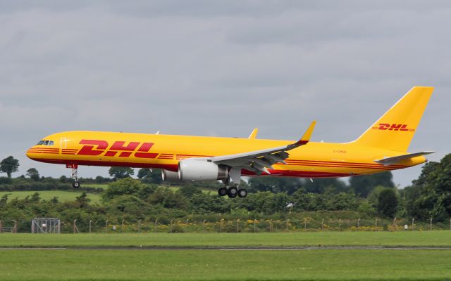 Boeing 757-200 (G-DHKB) - dhl b757-256(pcf) g-dhkb training at shannon 5/8/16.