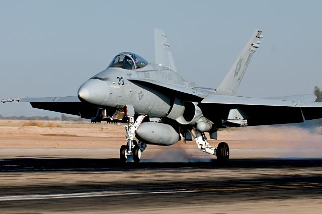 — — - F/A-18 Hornet Landing