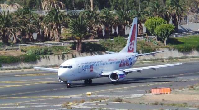 Boeing 737-700 (OM-GTB) - OM-GTB Go2Sky Boeing 737-49R LPA/GCLP Spotting