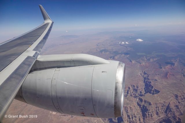 Boeing 757-200 — - 757 I was on passing over the Grand Canyon!! 