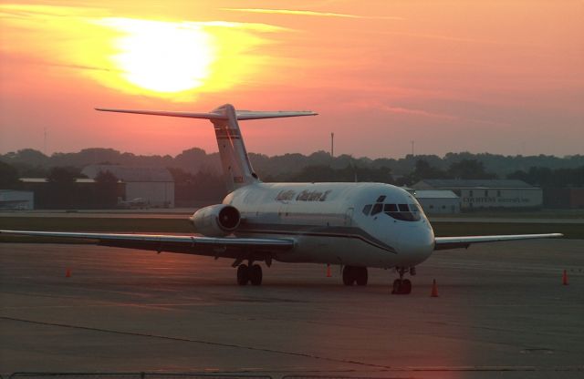 Douglas DC-9-10 — - A veteran rests at sunrise