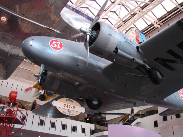 Cessna Skyhawk (N13369) - United Boeing 247 on display at the National Air and Space Museum in Washington DC. (2/16/09)