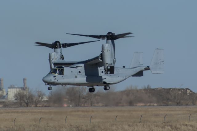 Bell V-22 Osprey (16-5843) - MV-22B Osprey during flight test in Amarillo, 2-3-09.  Serial No. 90029.  Block A to Block B upgrade aircraft.  Seen with VMM-162 and VMM-264.