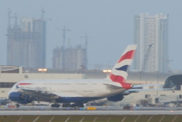 Airbus A380-800 (G-XLEK) - Arriving at Dusk!