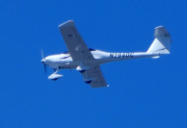 Diamond DA-20 (N294DC) - Shown here is a Diamond Aerostar making a low fly by in the Spring of 2018.