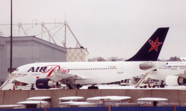 Airbus A310 (EC-HIF) - From February 2000 - a weather diversion from EWR. 