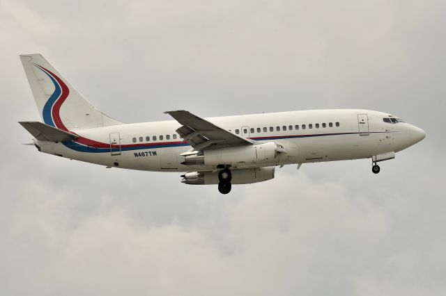 Boeing 737-200 (N467TW) - 06-02-24 23-R. Bringing Rock Star Stevie Nicks into town for a performance at Gainbridge Field House on Tuesday 06-04-24.