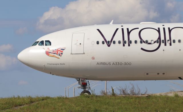 Airbus A330-300 (G-VINE) - 10/15/22 nose art