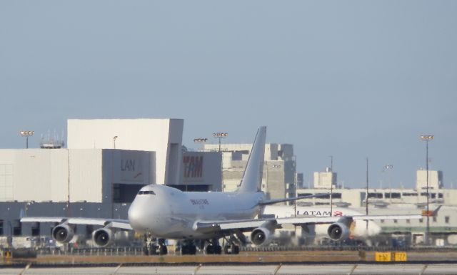 Boeing 747-400 (N702CK) - A Kalitta B747-400F Departing Cargo terminal!