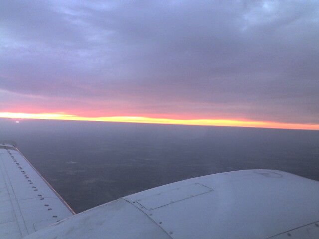 Beechcraft 55 Baron (N500JP) - Sunset