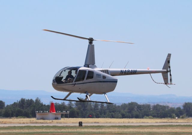 Cessna Chancellor (N48AW) - KRDD - R-66 on the training flight - moving across the ramp towards Air Shasta - click full