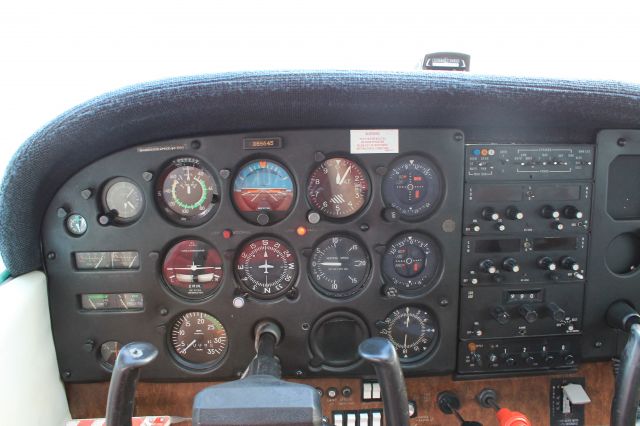 Cessna Skyhawk (N65645) - The panel of N65645.