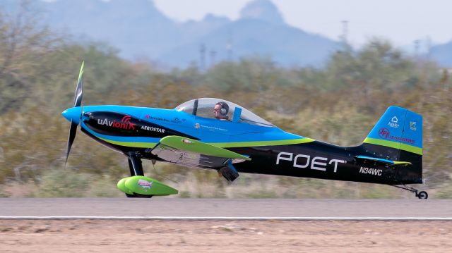 Vans RV-3 (N34WC) - Vanguard Squadron's Walling R A Van's RV-3A arriving at the 2023 Buckeye Air Fair / AOPA Flyin. Buckeye Municipal Airport February 2023