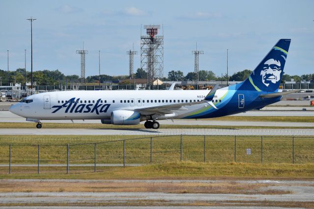 Boeing 737-800 (N534AS) - 23-L 09-25-20