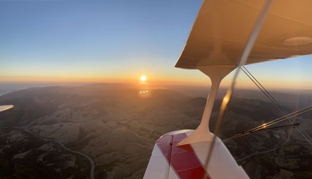 PITTS Special (S-1) (N104PT) - Coming home from some acro offshore near Gaviota Beach, CA. Highway 101 in foreground. iPhone 11.