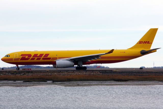 Airbus A330-300 (D-ACVG) - European Air Transport A333 departing Logan for JFK on 11/14/21 after diverting the previous day to due severe weather.