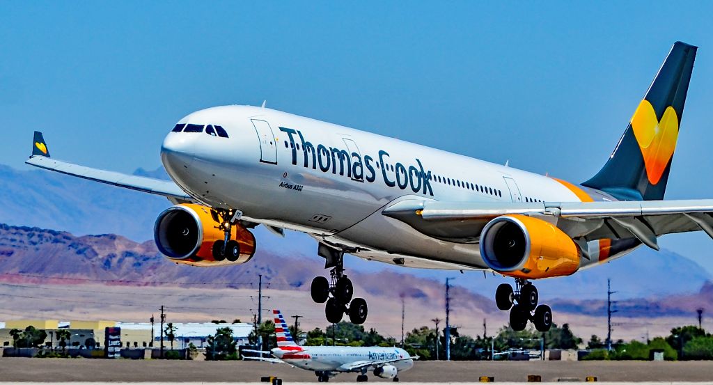 Airbus A330-200 (G-OMYT) - G-OMYT Thomas Cook Airlines 1999 Airbus A330-243 - cn 301 - Las Vegas - McCarran International Airport (LAS / KLAS)br /USA - Nevada May 26, 2017br /Photo: Tomás Del Coro 