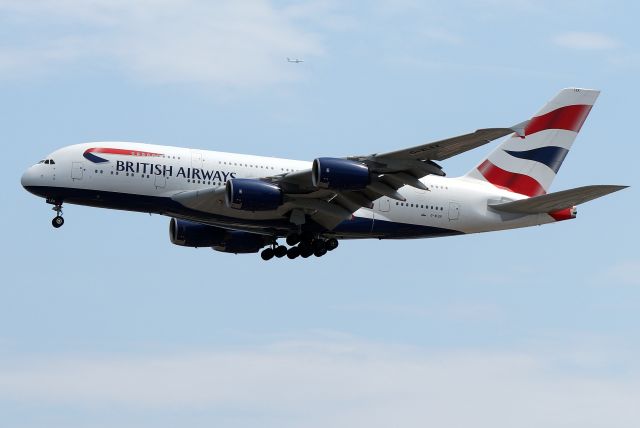 Airbus A380-800 (G-XLEK) - 'Speedbird 13 Golf' arriving from London-Heathrow