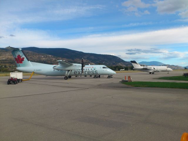 Canadair Challenger — - Penticton CYYF Canada. Challenger with Dash-8 foreground