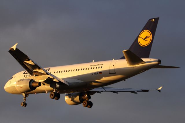 D-AILK — - Landing on runway 027L at LHR.