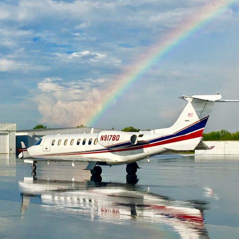 Learjet 45 (N917BD) - After the Thunderstorm at Charlotte, NC