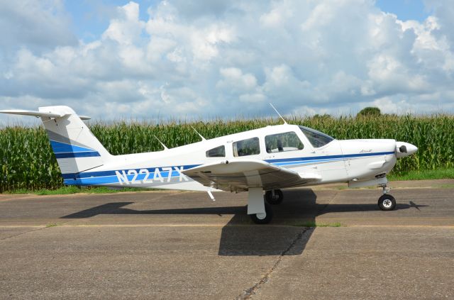 Piper Arrow 4 (N2247X) - A picture of my 1979 Piper Arrow IV on a taxiway at the Courtland, AL  Airport.