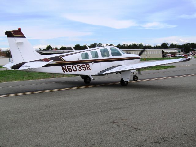 Beechcraft Bonanza (36) (N6039R) - Taxiing to RWY 24