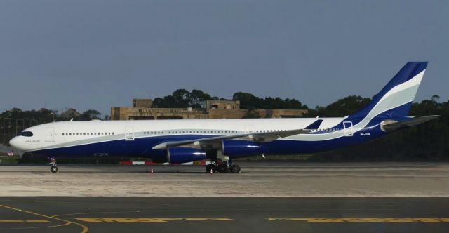 Airbus A340-300 (9H-SUN) - On landing RW31