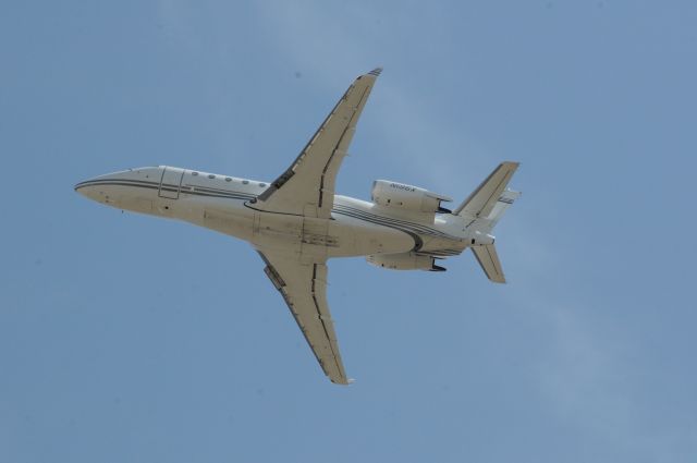 IAI Gulfstream G200 (N196X) - Quite a unique angle on this jet. I like that you can see light through the leading edge wing slats. br /Best viewed in full! 