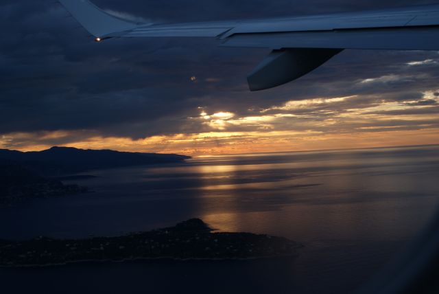 — — - Depart LFMN rwy04R in the morning